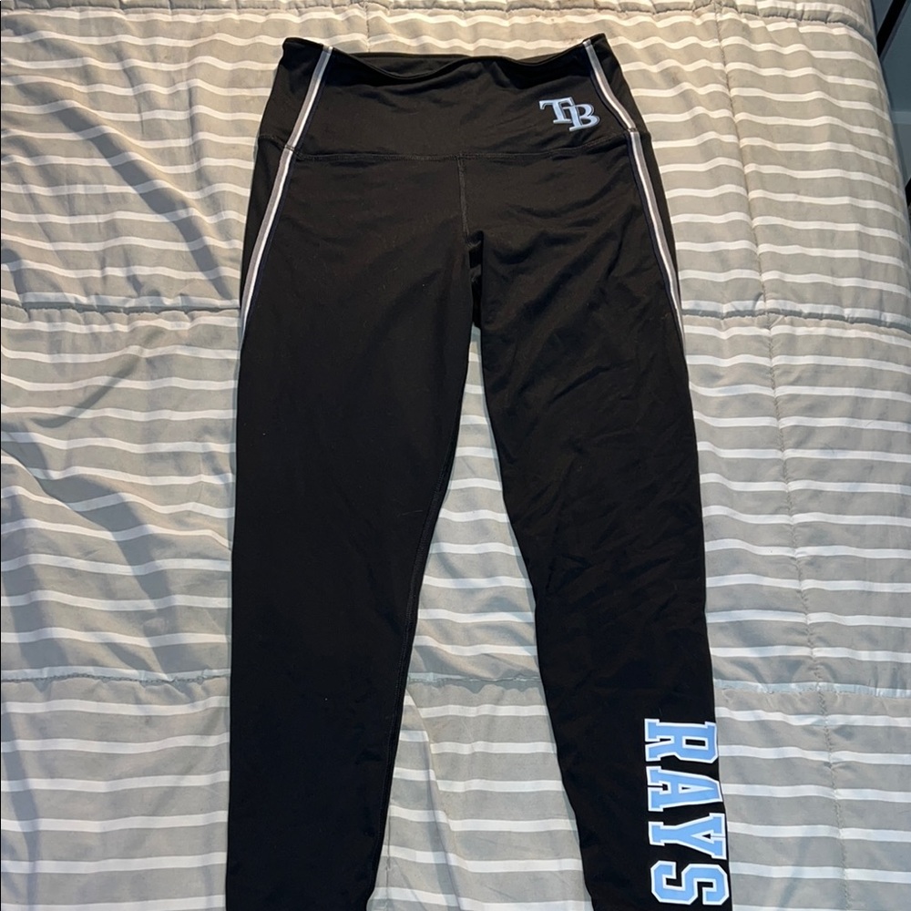 PINK Victoria's Secret Black Tampa Bay Rays Leggings